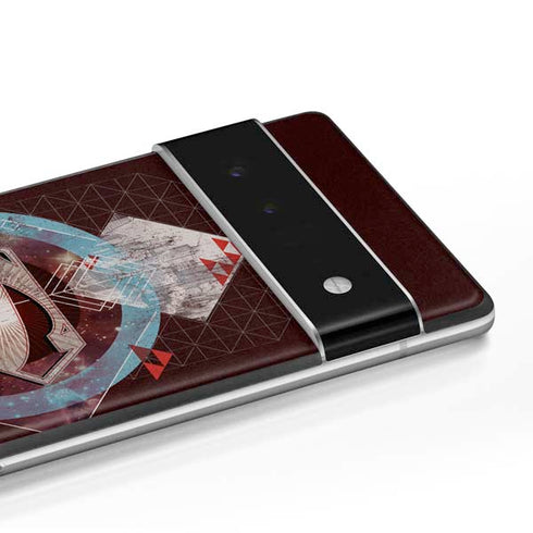 DC Comics Superman Purple Abstract Collage Google Pixel 6 Pro Skin